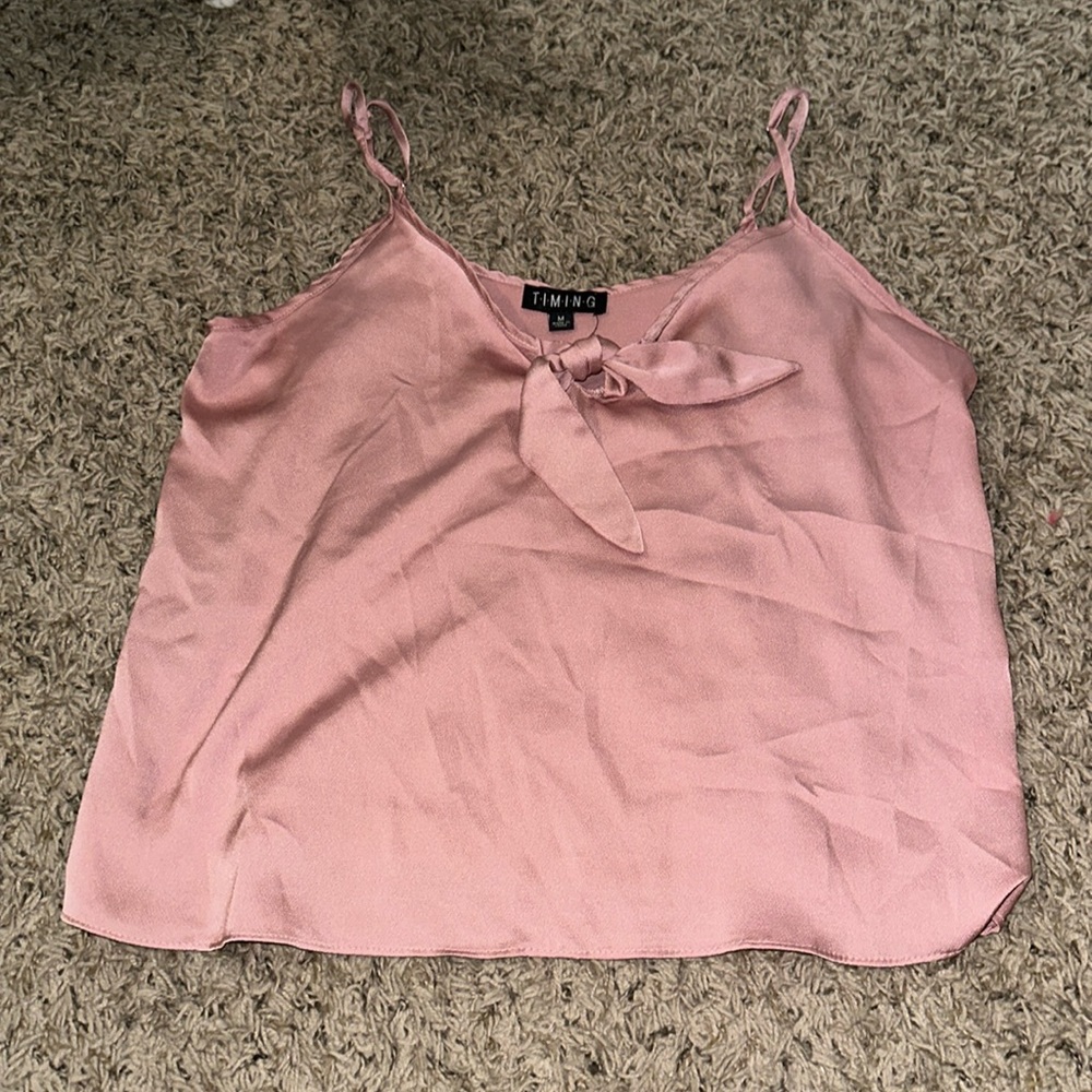 timing front tie blouse